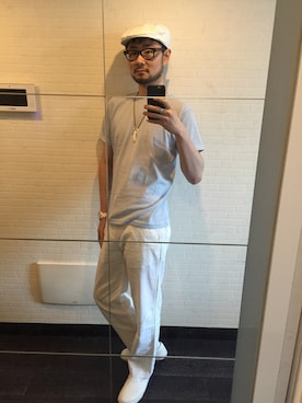 「Selected   （-）のアイテム」を使った、喯嘚儿木さん（メンズ・175cm）の夏コーディネート