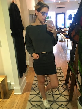 「R29UnBasicBasics」｜Samantha Brydenさん（レディース・168cm）の秋コーディネート