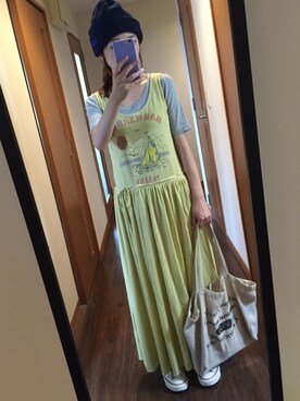「TOMMY（トミー）のアイテム（ニットキャップ/ビーニー）」を使った、yn☆さん（レディース・152cm）の秋コーディネート