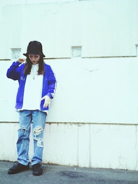 「アイテム（ジャージ）」を使った、Miki Maedaさん（レディース・151cm・20代）の秋コーディネート