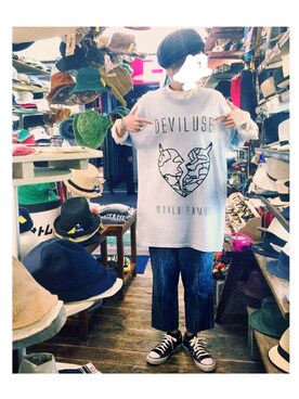 「CONVERSE（コンバース）のconverse（コンバース） ALL STAR OX（オールスターOX）（スニーカー）」を使った、Miki Maedaさん（レディース・151cm）の夏コーディネート