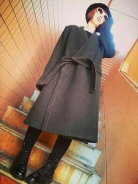 「PHENOMENON（フェノメノン）のアイテム（その他アウター）」を使った、ちなつ*さん（レディース・152cm）の冬コーディネート