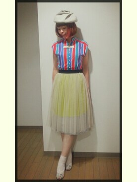 「override 」｜ちなつ*さん（レディース・152cm）の夏コーディネート