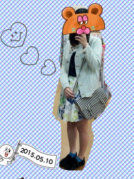 「ダズリン」｜「アイテム（デニムジャケット）」を使った、ちくわさん（レディース・164cm）の春コーディネート