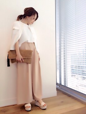 「A part by（アパートバイ）のアイテム（オールインワン・サロペット）」を使った、kahoさん（レディース・156cm）の春コーディネート