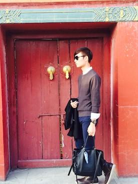 「autumn look」｜Ethann Ian さん（メンズ・180cm）の冬コーディネート