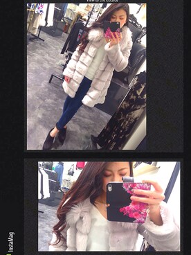 erikaさん（レディース・157cm）の冬コーディネート