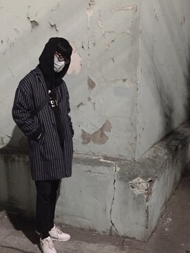 「アイテム（ピーコート）」を使った、_ZGZY_さん（メンズ・170cm・10代）の春コーディネート