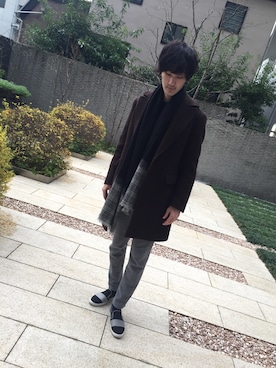 「TAI（タイ）のアイテム」を使った、Keichi Imotoさん（メンズ・182cm）の冬コーディネート