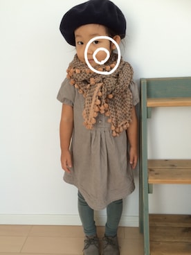 「matta（マッタ）のアイテム」を使った、NonoNonoさん（キッズ・100cm）の秋コーディネート