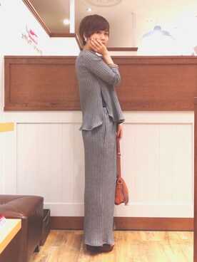「フリンジバッグ」｜yumiさん（レディース・155cm）の春コーディネート