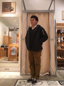 パンチのかわさきさん（メンズ・173cm）の冬コーディネート