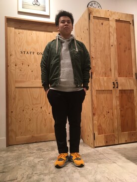 パンチのかわさきさん（メンズ・173cm）の冬コーディネート