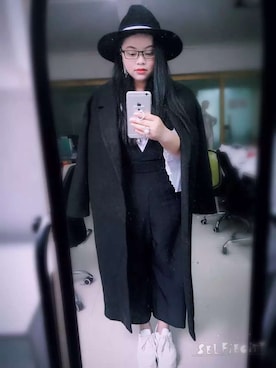 「H&M（エイチ・アンド・エム）のアイテム（ダッフルコート）」を使った、徐左--zoeyさん（レディース・160cm）の春コーディネート