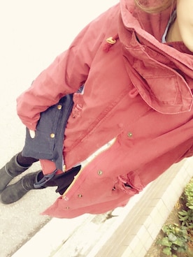 「Lee（リー）のアイテム（クラッチバッグ）」を使った、☃ちゃんまゆさん（レディース・155cm）の冬コーディネート