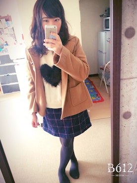 「Dip Drops（Dip Drops）のアイテム（ジャケット/アウター）」を使った、WEARのりっきゅん＠いけしお🦋✨さん（レディース・150cm）の冬コーディネート