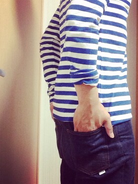 「n100（エヌワンハンドレッド）のアイテム」を使った、東廉さん（メンズ・165cm）の春コーディネート