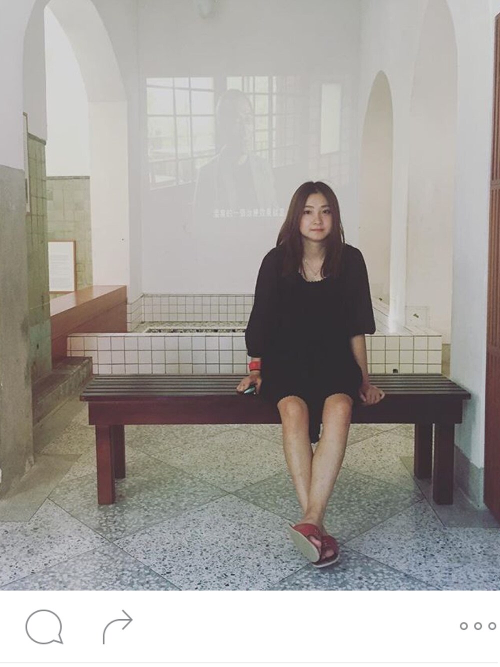 「北投」｜「MAISON DE REEFURのアイテム（トップス、ブラック系）」を使った、M03さん（レディース・160cm）の秋コーディネートの1枚目の写真