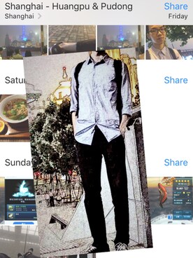 「UNIQUE（ユニーク）のアイテム（ジャケット/アウター）」を使った、川贝枇杷309さん（メンズ・183cm）の夏コーディネート