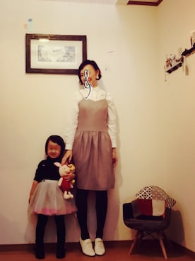 「mimi&roger（ミミアンドロジャー）のアイテム」を使った、まいさん（キッズ・100cm）の冬コーディネート