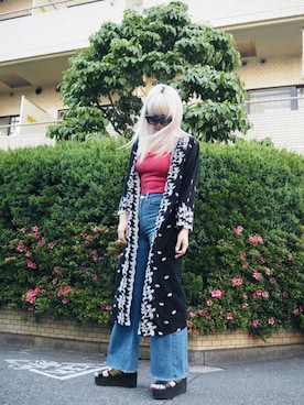 植野有砂さんのコーディネート