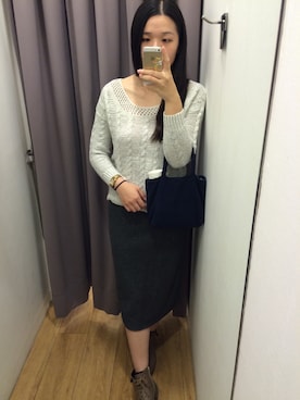 「skirt」｜「アイテム（腕時計）」を使った、Evelynさん（レディース・170cm）の秋コーディネート