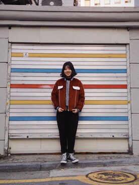 「CONVERSE（コンバース）のアイテム（その他）」を使った、bepeakさん（レディース・163cm）の秋コーディネート