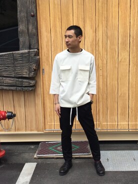 井之元智之さん(メンズ・172cm)の春コーディネート