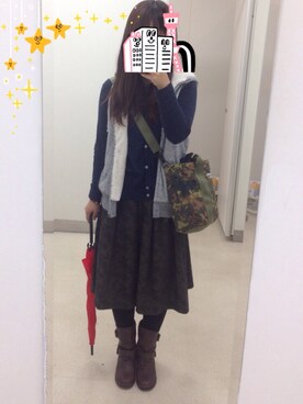 Anri さん（レディース・162cm）の冬コーディネート