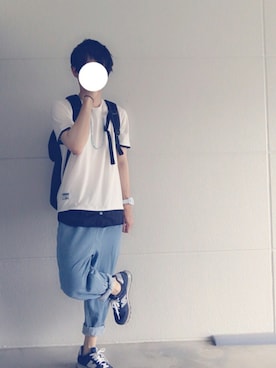 「roshell（ロシェル）のアイテム（アクセサリー）」を使った、ゆーさん（メンズ・168cm）の夏コーディネート