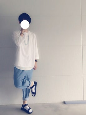 「roshell（ロシェル）のアイテム（アクセサリー）」を使った、ゆーさん（メンズ・168cm）の夏コーディネート