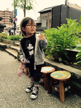 「URBAN RESEARCH DOORS（アーバンリサーチドアーズ）のアイテム（パーカー）」を使った、ケイエイチさん（キッズ・90cm）の夏コーディネート