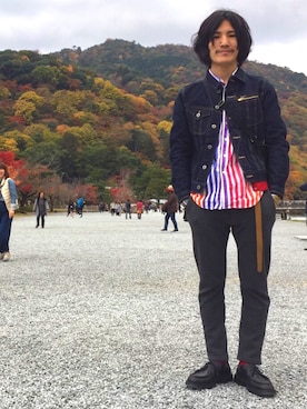 「NEPENTHES（ネペンテス）のアイテム」を使った、164164さん（メンズ・169cm）の秋コーディネート