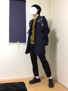「Dr. Martens（ドクターマーチン）のDr.Martens (ドクターマーチン)/1461 3EYE GIBSON SHOES（その他シューズ）」を使った、M.Aさん（メンズ・173cm）の秋コーディネート