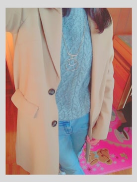 「AZUL（アズール）のアイテム（アクセサリー）」を使った、彩花さん（レディース・160cm）の冬コーディネート