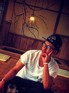 「TCSS（ティーシーエスエス）のアイテム（その他パンツ、ブラック系）」を使った、ターボさん（メンズ）の秋コーディネート