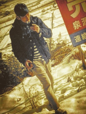「RRL（ダブル アール エル）のアイテム（デニムジャケット）」を使った、ターボさん（メンズ・172cm）の秋コーディネート