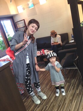 ゆなゆなさん（キッズ・90cm）の春コーディネート