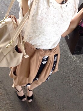 「Passportのアイテム」を使った、かなさんさん（レディース・152cm）の夏コーディネート