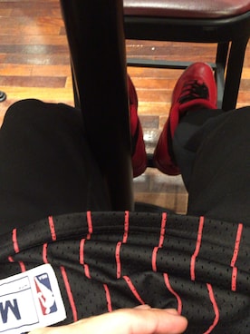 「Jordan」｜「アイテム（スラックス）」を使った、しょっくさん（メンズ・160cm）の秋コーディネート