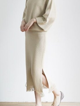 「 ニット」｜sakikoさん（レディース・165cm）の冬コーディネート