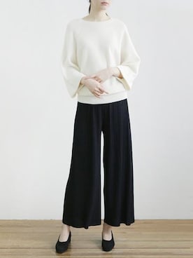 「ガウチョパンツ」｜sakikoさん（レディース・165cm）の冬コーディネート