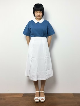 「ILIMA（イリマ）のアイテム（サンダル）」を使った、372☺︎さん（レディース・154cm）の夏コーディネート