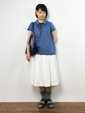 「e.r.g*（イーアールジー）のアイテム（バッグ）」を使った、372☺︎さん（レディース・154cm）の夏コーディネート