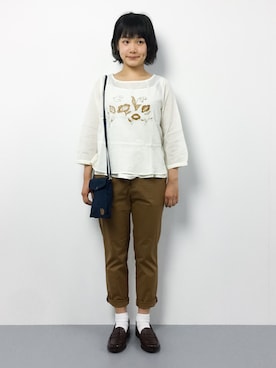 「chapter world（チャプターワールド）のアイテム（バッグ）」を使った、372☺︎さん（レディース・154cm）の夏コーディネート