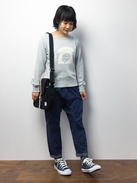 「SUNDUCK（サンダック）のアイテム」を使った、372☺︎さん（レディース・154cm）の夏コーディネート