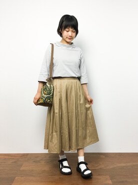 「チャイハネ（チャイハネ）のアイテム（バッグ）」を使った、372☺︎さん（レディース・154cm）の秋コーディネート