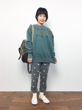 372☺︎さん（レディース・154cm）の秋コーディネート