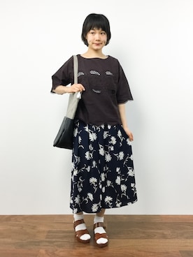 「Cherite by PRIME PATTERN（シェリエットバイプライムパターン）のアイテム」を使った、372☺︎さん（レディース・154cm）の秋コーディネート