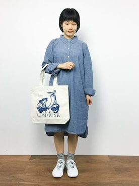 「common.（コモン）のアイテム」を使った、372☺︎さん（レディース・154cm）の秋コーディネート
